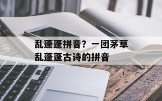 乱蓬蓬拼音？一团茅草乱蓬蓬古诗的拼音