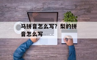 马拼音怎么写？梨的拼音怎么写