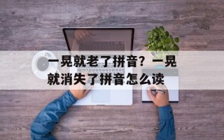 一晃就老了拼音？一晃就消失了拼音怎么读
