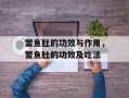 鳘鱼肚的功效与作用，鳘鱼肚的功效及吃法