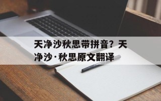 天净沙秋思带拼音？天净沙·秋思原文翻译