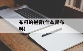 布料的拼音(什么是布料)