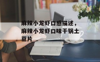 麻辣小龙虾口感描述，麻辣小龙虾口味干锅土豆片