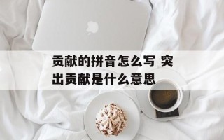 贡献的拼音怎么写 突出贡献是什么意思
