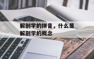 解剖学的拼音，什么是解剖学的概念