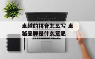 卓越的拼音怎么写 卓越品牌是什么意思