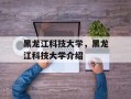 黑龙江科技大学，黑龙江科技大学介绍