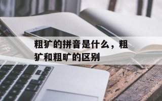 粗犷的拼音是什么，粗犷和粗旷的区别
