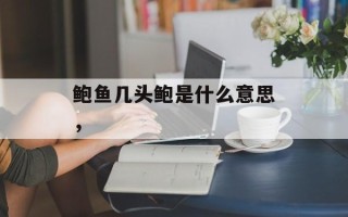 鲍鱼几头鲍是什么意思，