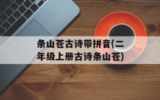 条山苍古诗带拼音(二年级上册古诗条山苍)