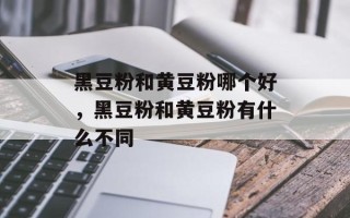 黑豆粉和黄豆粉哪个好，黑豆粉和黄豆粉有什么不同