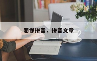 悲惨拼音，拼音文章