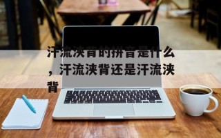 汗流浃背的拼音是什么，汗流浃背还是汗流浃背