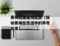 黑绳的用途与优点（探秘黑绳在生活中的神奇应用）