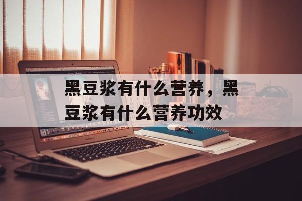 黑豆浆有什么营养，黑豆浆有什么营养功效-第1张图片-