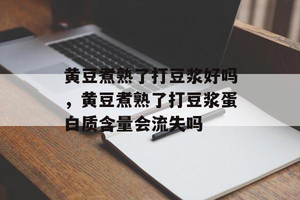 黄豆煮熟了打豆浆好吗，黄豆煮熟了打豆浆蛋白质含量会流失吗-第1张图片-