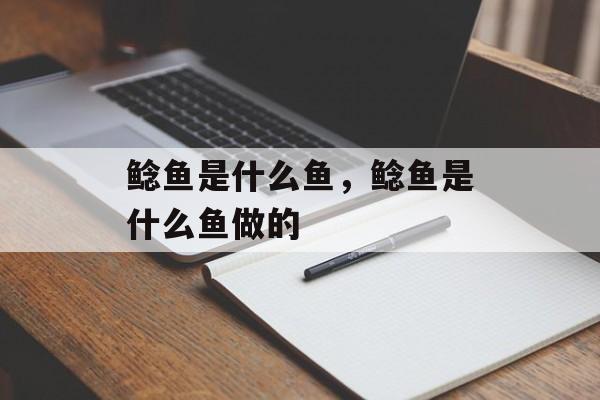 鲶鱼是什么鱼，鲶鱼是什么鱼做的-第1张图片-